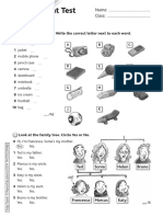 Achievement Test Units 1-2: Name: Class: Vocabulary