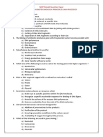 NEET Model Question Paper Chapter - Xi Biotechnology: Principles and Processes