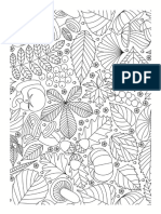 Fall Coloring Pages Autumn Doodle For Adults Leaves Mushrooms Grapes Pumpkin