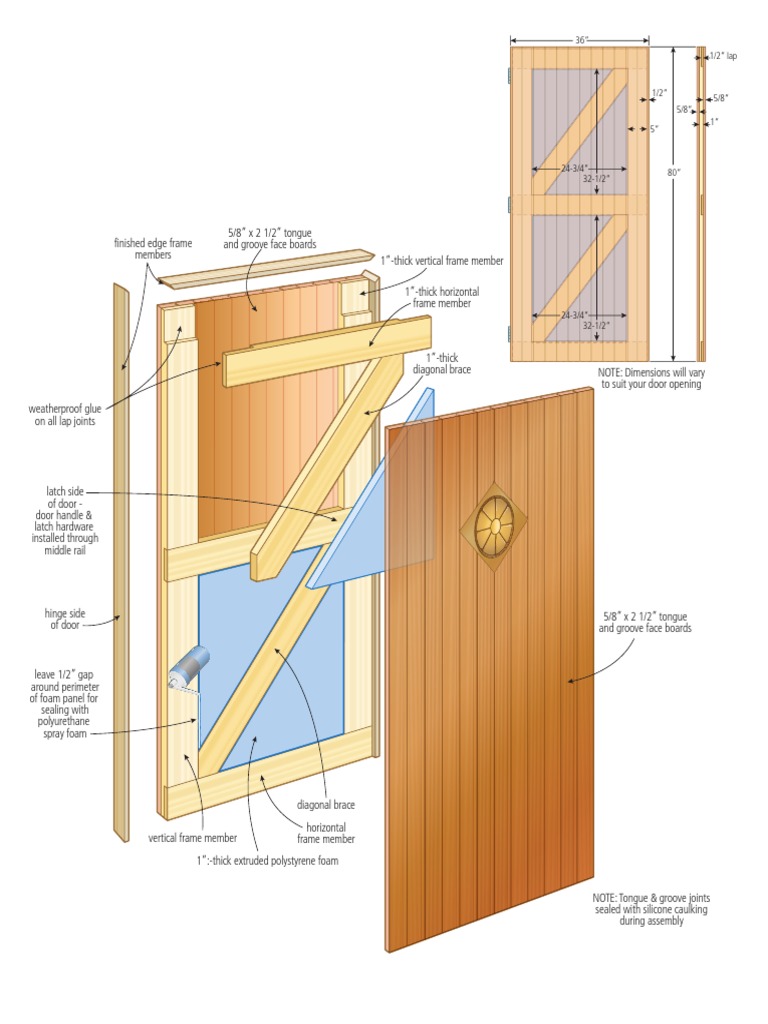 Exterior Door Plans PDF | PDF | Door | Architectural Design