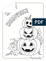Pumpkin Coloring Pages Stack of Carved Pumpkins With Vine