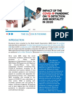 Impact of The Covid 19 Pandemic On TB Detection and Mortality in 2020