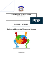 English I - Business and Leadership Management Program