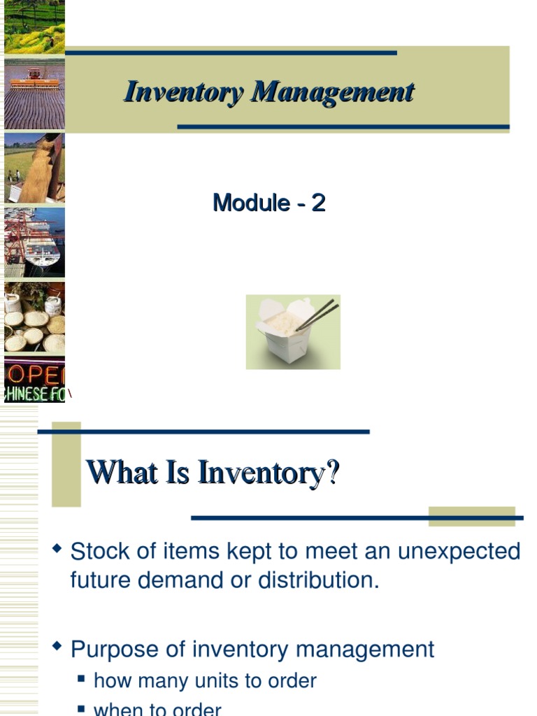Inventory Management | PDF | Inventory | Supply Chain Management