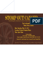 Stomp OUT Cancer Invite Card