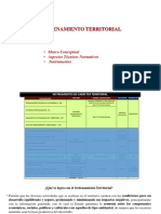 Ordenamiento Territorial: - Marco Conceptual - Aspectos Técnicos Normativos - Instrumentos