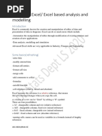 Advanced Excel/ Excel Based Analysis and Modelling: Relative