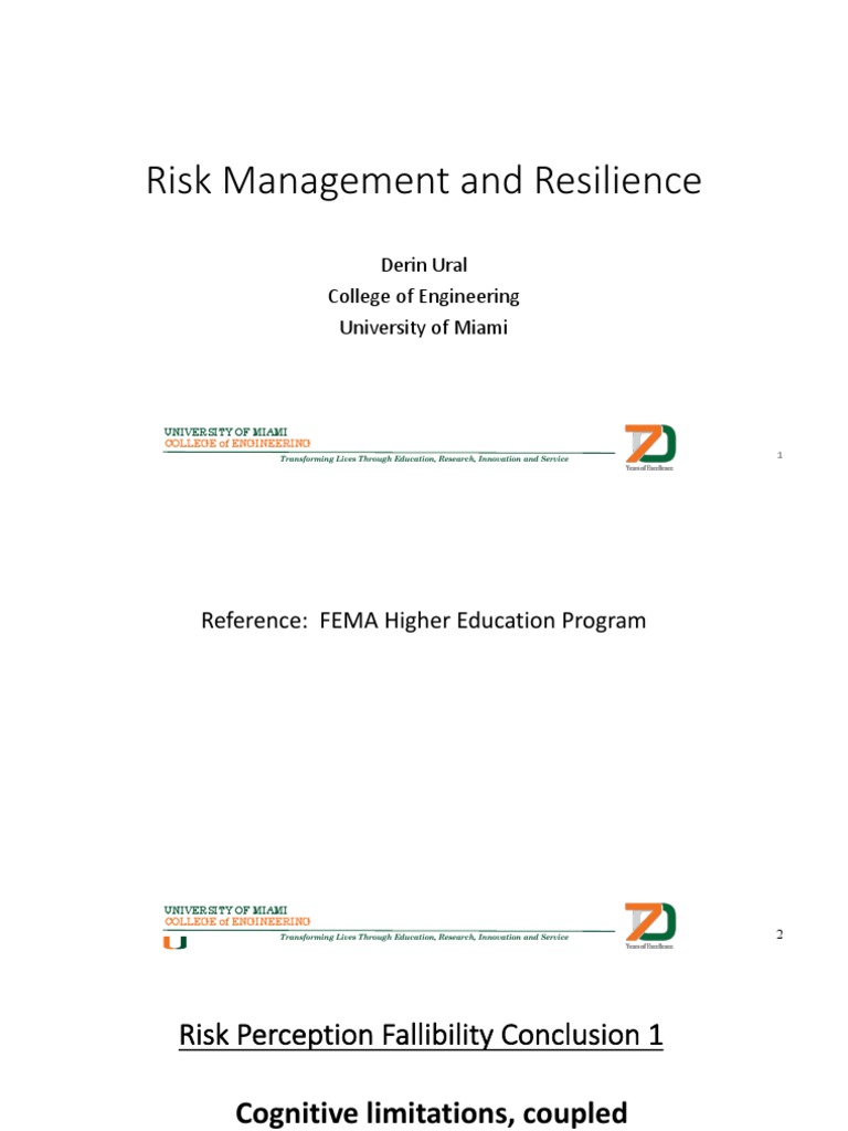 Risk Perception Pdf Risk Cognition
