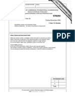 University of Cambridge International Examinations General Certificate of Education Advanced Subsidiary Level and Advanced Level