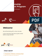 PWC Internship Placement Program: Powered by Crimson