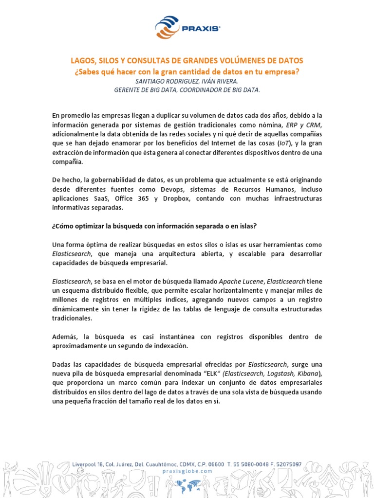 Optimización de Big Data en Empresas | PDF | Big Data | Internet de las ...