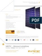 MEPV - Monocrystalline: Uropean Quality