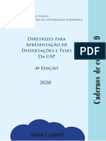 Diretrizes Para Apresentação de Dissertações e Teses Da USP. Parte 1. 4. Ed. 2020