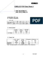 Kobelco FCW Data Sheet 5: Dw-308Lp Classification: Aws A5 .22 E308Lt1-1 Aws A5.22 E308Ltl-4