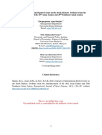 Impacts of International Sports Events on the Stock Market