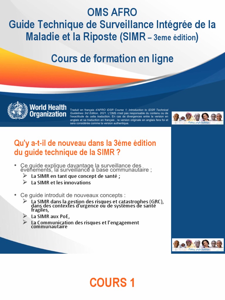 Guide Technique SIMR 3e Édition OMS | PDF | Santé publique ...