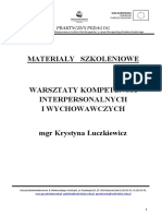 Materiały Szkoleniowe - Warsztaty Kompetencji Interpersonalnych I Wychowawczych