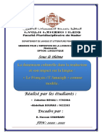 PFE (1).Docx La Dimension Culturelle de La Traduction Et Son Impact Dans La Langue Le Français