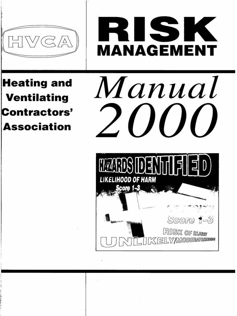 HVCA Risk Management Guide for Safety | PDF | Occupational Safety And ...
