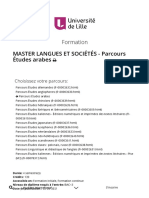 Master Langues Et Sociétés - Parcours Études Arabes - Université de Lille  - Université de Lille