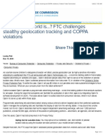 Where in the World is…? FTC Challenges Stealthy Geolocation Tracking and COPPA Violations | Federal Trade Commission