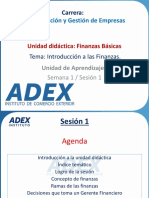 Sesión 1 Introducción A Las Finanzas