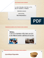 Recurso de Aprendizaje 05 Las Acciones Técnicas en Los Procesos Artesanales