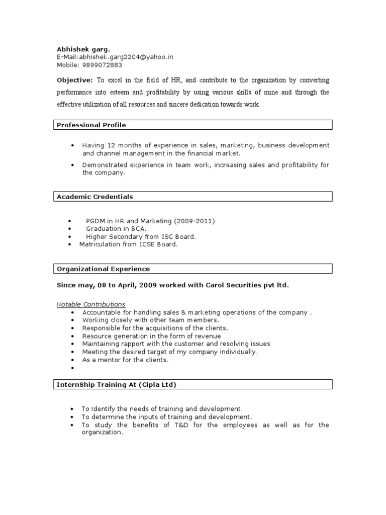 Abhishek Resume | PDF
