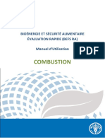 Combustion: Bioénergie Et Sécurité Alimentaire Évaluation Rapide (Befs Ra) Manuel D'utilisation