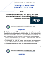 NIIF 1 Adopción Por Primera Vez de Las Normas Internacionales de Información Financiera