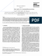 A Mutation Data Matrix For Transmembrane Proteins: Letters