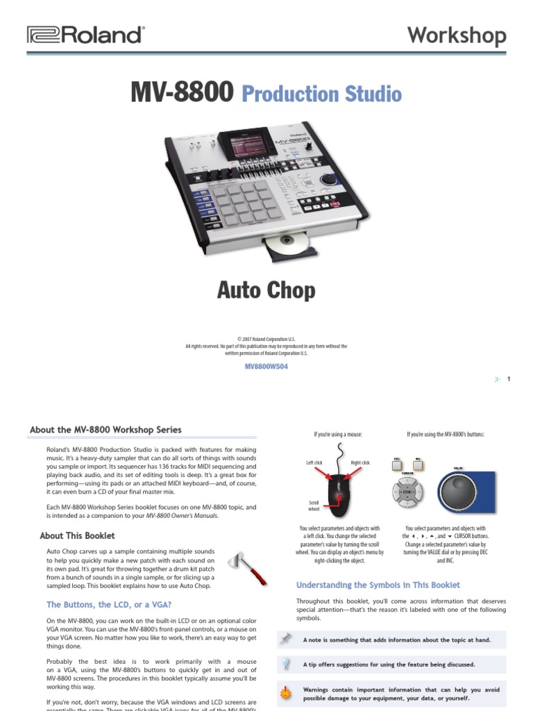 MV8800 Auto Chop PDF Synthesizer Computing
