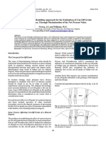 Mining Geometrical Modelling Approach For The Estimation of Cut-Off Grade of Open-Pit Mines, Through Maximization of The Net Present Value