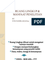 Ruang Lingkup & Manfaat