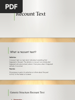 Recount Text PPT For 1ST Meeting