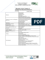 Illustrative List by Category of Household/Urban Hazardous Substances