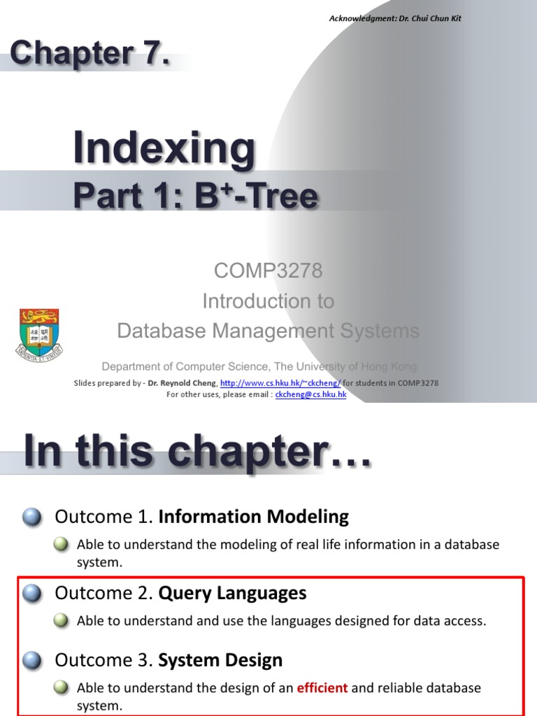 B+-Tree Indexing in Database Systems | PDF | Database Index | Databases