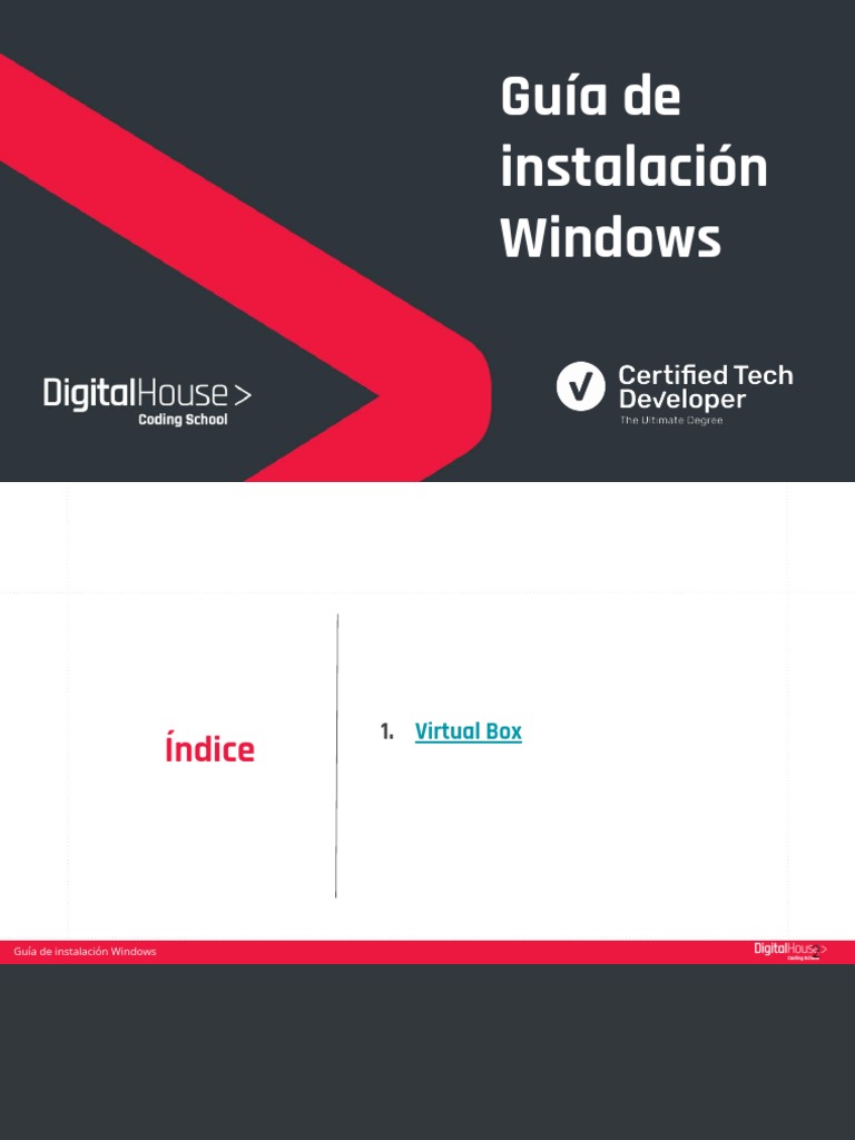 Guia de Instalacion de Virtual Box (Windows) | PDF | Microsoft Windows ...