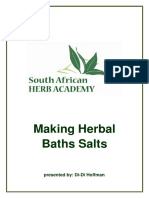 Making Herbal Baths Salts: Presented By: Di-Di Hoffman