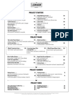 The London Project Menu 17 Nov