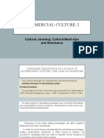Commercial Culture 2: Cultural Jamming, Cultural Mash-Ups and Resistance