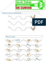 Trazos Curvos para Ninos de 3 Anos