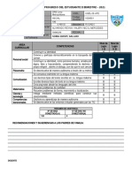 Informe de Progreso Del Estudiante Ii Bimestre 2