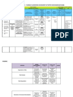 Statistics and Probability - Flexible Classroom Assessment Activities Mechanism (Fcaam)