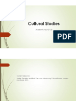 Cultural Studies Origins and Founding Fathers