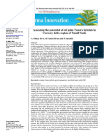 Assessing The Potential of Oil Palm Tenera Hybrids in Cauvery Delta Region of Tamil Nadu