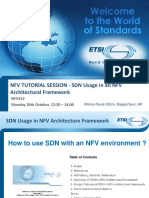 NFV Tutorial Session - SDN Usage in An NFV Architectural Framework