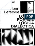 LEFEBVRE, HENRI - Lógica Formal, Lógica Dialéctica (1) (OCR) (Por Ganz1912)