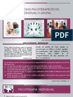 Psicoterapia individual y grupal