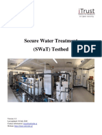 Secure Water Treatment (Swat) Testbed: Itrust@Sutd - Edu.Sg